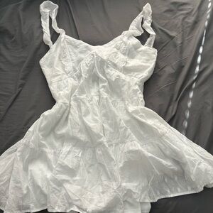 Altar’d State Tie Back White Sundress